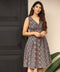Waistless Floral Printed Dress